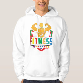 Fitness livsstil – Träna hårt Var stark Hoodie