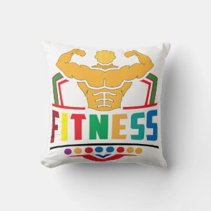 Fitness livsstil – Träna hårt Var stark Kudde