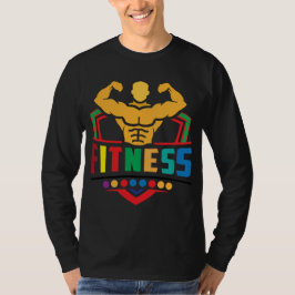 Fitness livsstil – Träna hårt Var stark T Shirt