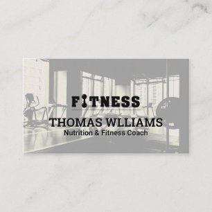 Fitness-Logotyp Gym Background Personlig utbil Visitkort