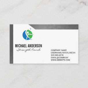 Fitness-Logotyp Personlig tränare Visitkort