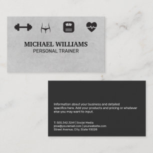 Fitness-Logotyp Personlig tränare Visitkort