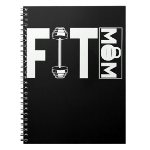 Fitness Mamma Gym Weightlift Mamma Anteckningsbok