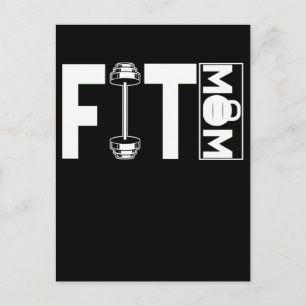 Fitness Mamma Gym Weightlift Mamma Vykort