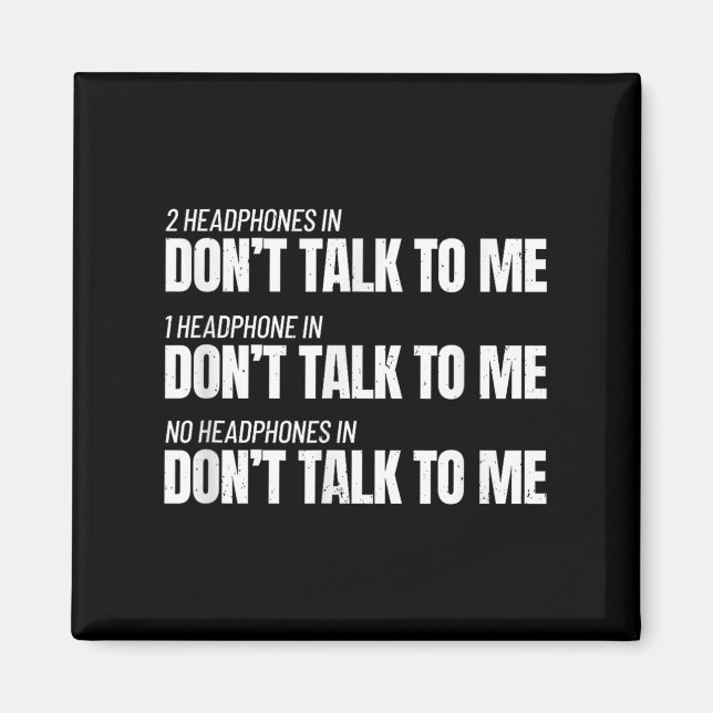 Fitness Meme - Don't Talk To Me At The Gym - Funny Magnet (Framsidan)