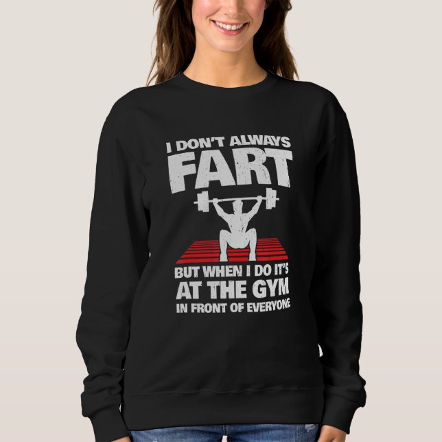 Fitness Meme - Gym Fart - Weightlift - Workout T Shirt (Framsida)