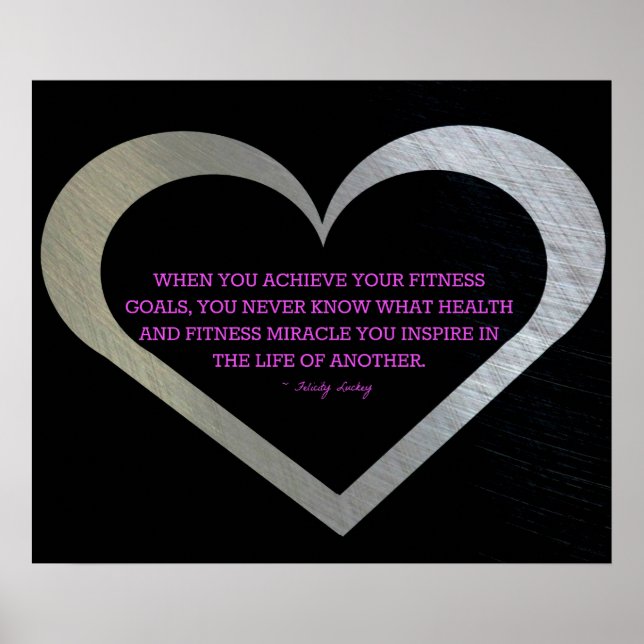 Fitness Miracle i Silver Heart Poster (Framsidan)