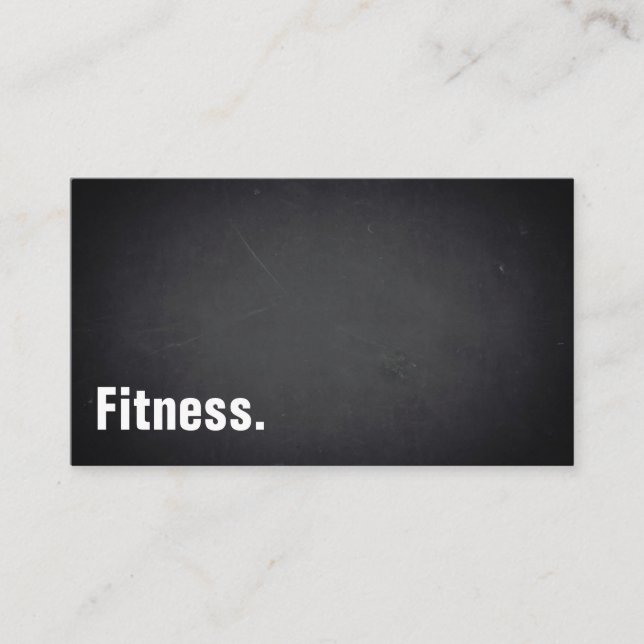 Fitness Modern Minimalist Blackboard-Professionell Visitkort (Framsida)