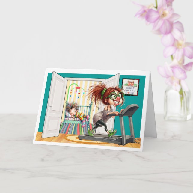 Fitness Mormor eller Mamma Kort (Orkide)