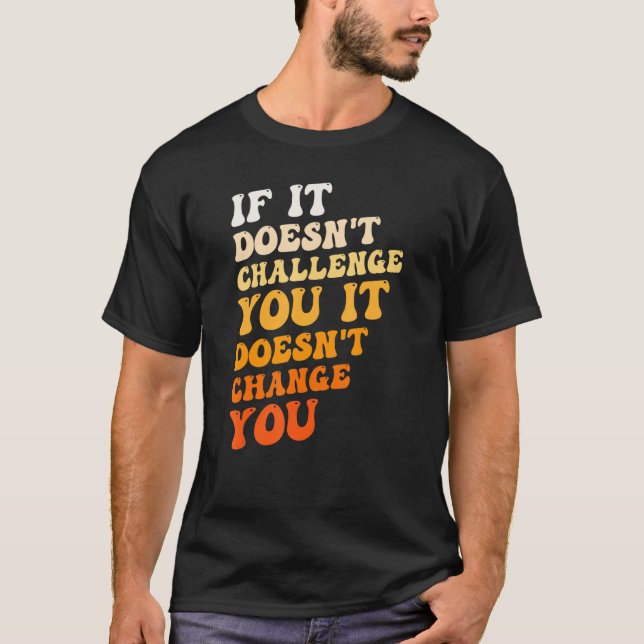 Fitness Motivation Believe In Yourself Inspiration T Shirt (Framsida)
