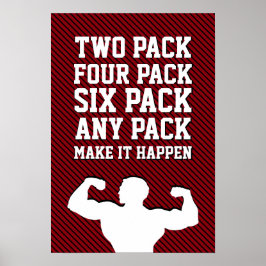 Fitness Motivation Citat New Modern Typography Poster