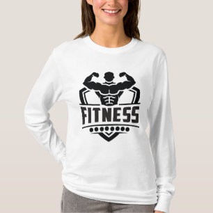 Fitness Motivation Grafik Starkt & Aktivt Liv T Shirt