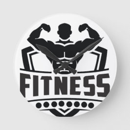 Fitness Motivation Graphic | Strong & Active Life Rund Klocka