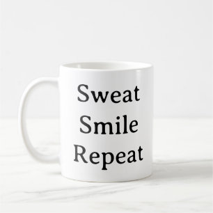 Fitness Motivation Mugg - Sweat Smile Repeat