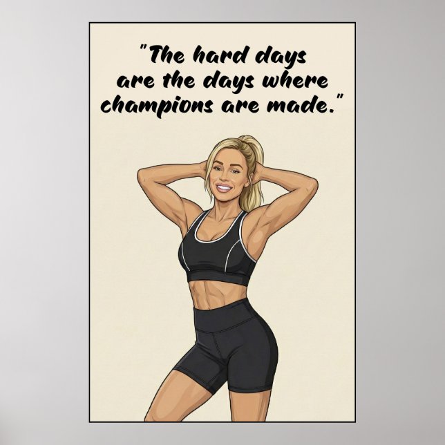 Fitness Motivation Poster  (Framsidan)