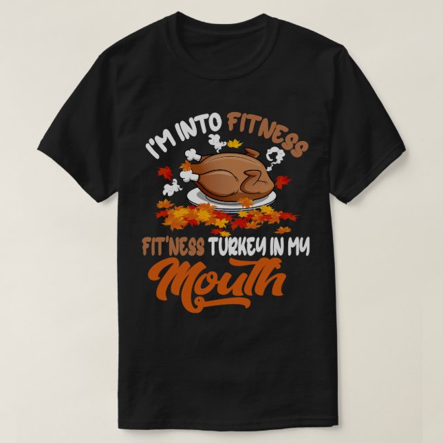 Fitness Mouth Funny Turkiet Fitness Workout Thanks T Shirt (Design framsida)