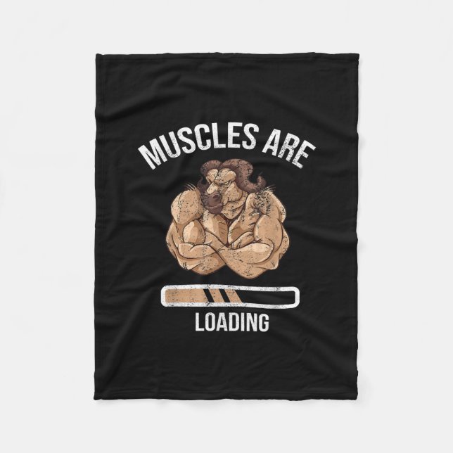 Fitness Muscle Loading Bullock Ox Sport Gym Fleecefilt (Framsidan)