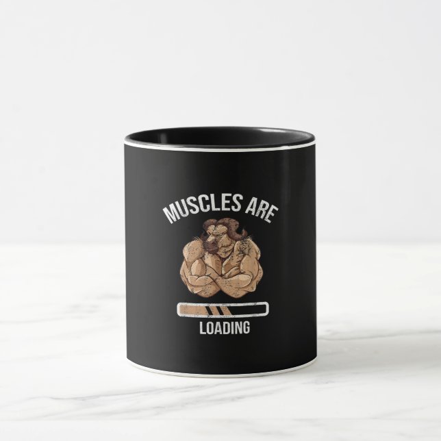 Fitness Muscle Loading Bullock Ox Sport Gym Mugg (Center)