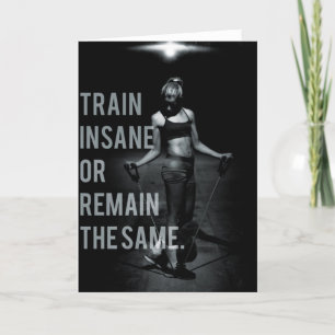 Fitness och Bodybuilding Motivation Kort