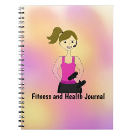 Fitness- och hälsojournal anteckningsbok