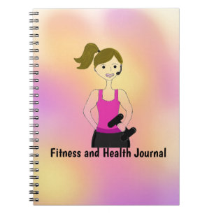 Fitness- och hälsojournal anteckningsbok