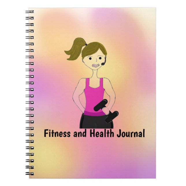 Fitness- och hälsojournal anteckningsbok (Framsidan)