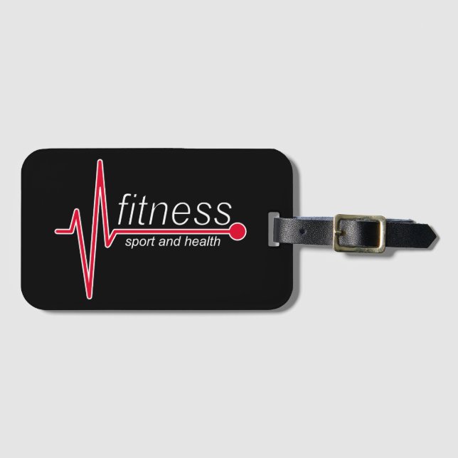 Fitness och sport bagagebricka (Framsida horisontal)