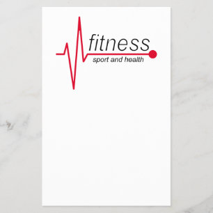 Fitness och sport flygblad