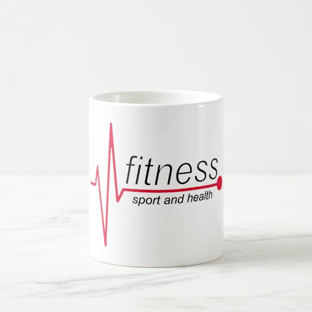 Fitness och sport kaffemugg (Center)