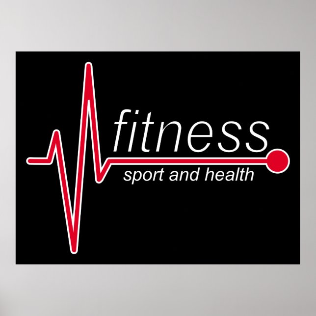 Fitness och sport poster (Framsidan)