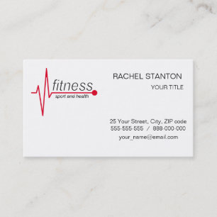 Fitness och sport visitkort