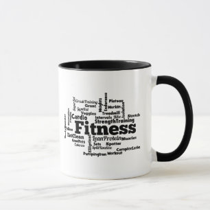 Fitness Ord Cloud Mugg