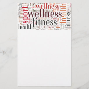 Fitness ord flygblad