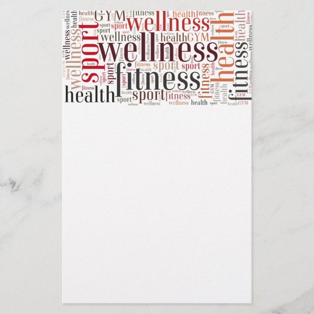 Fitness ord flygblad (Framsidan)