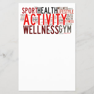 Fitness ord flygblad