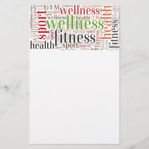 Fitness ord flygblad