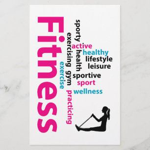 Fitness ord flygblad