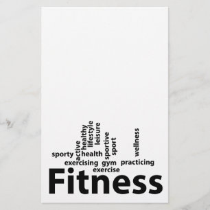 Fitness ord flygblad