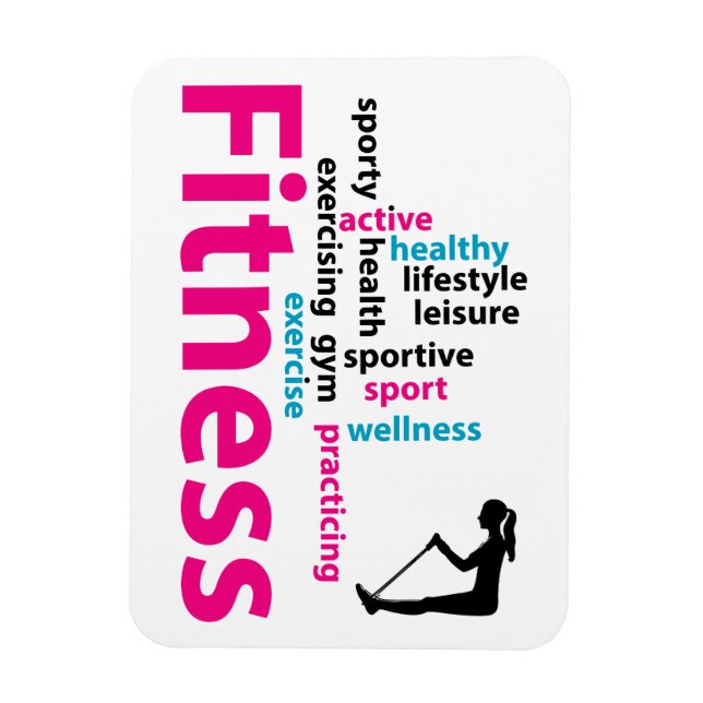 Fitness ord magnet (Vertikal)