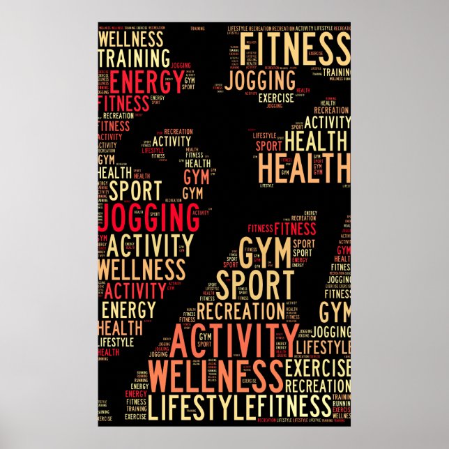 Fitness ord poster (Framsidan)