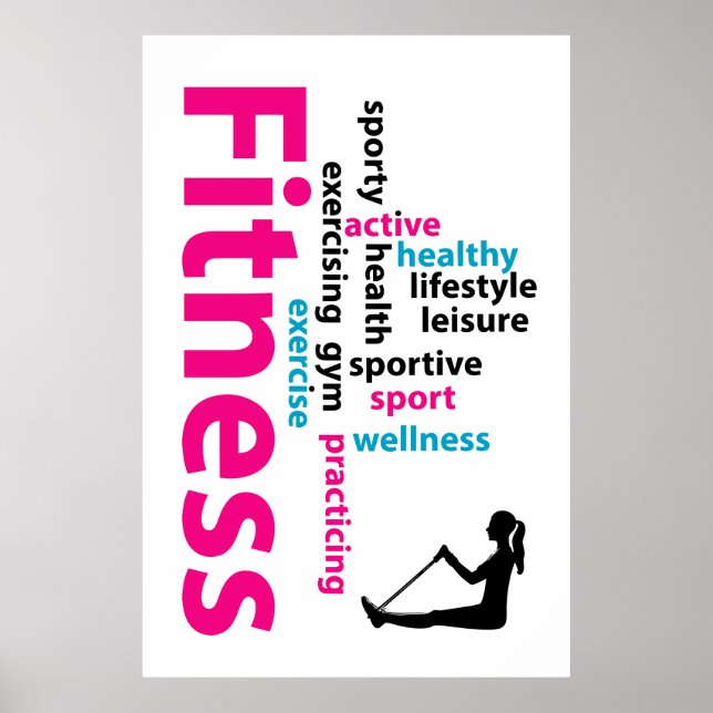 Fitness ord poster (Framsidan)