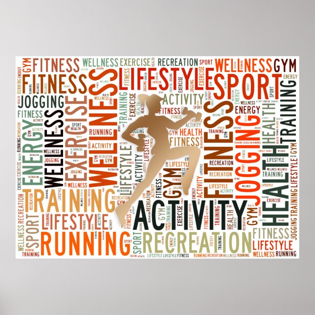 Fitness ord poster (Framsidan)