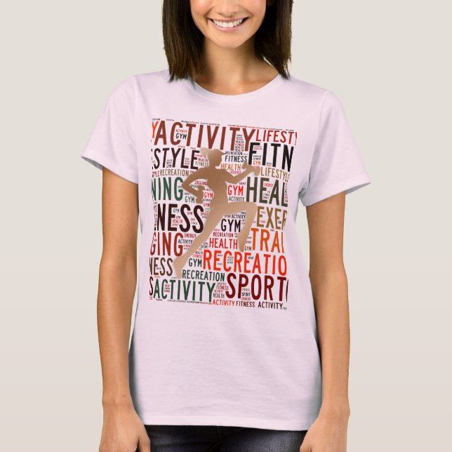Fitness ord tee shirt (Framsida)