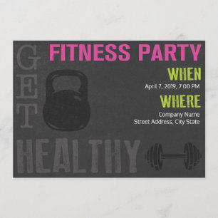 Fitness Party Inbjudan