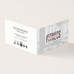Fitness Personal Health Gym Owner Trainer Visitkort