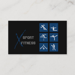 Fitness, Personal Trainer, Affärskort Visitkort
