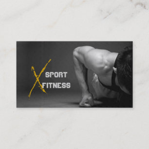 Fitness, Personal Trainer, Affärskort Visitkort