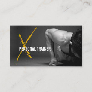 Fitness, Personal Trainer, Affärskort Visitkort
