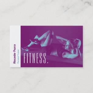 Fitness Personal Trainer Aktiva sportar Visitkort