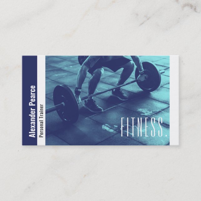 Fitness Personal Trainer | Aktiva sportar Visitkort (Framsida)